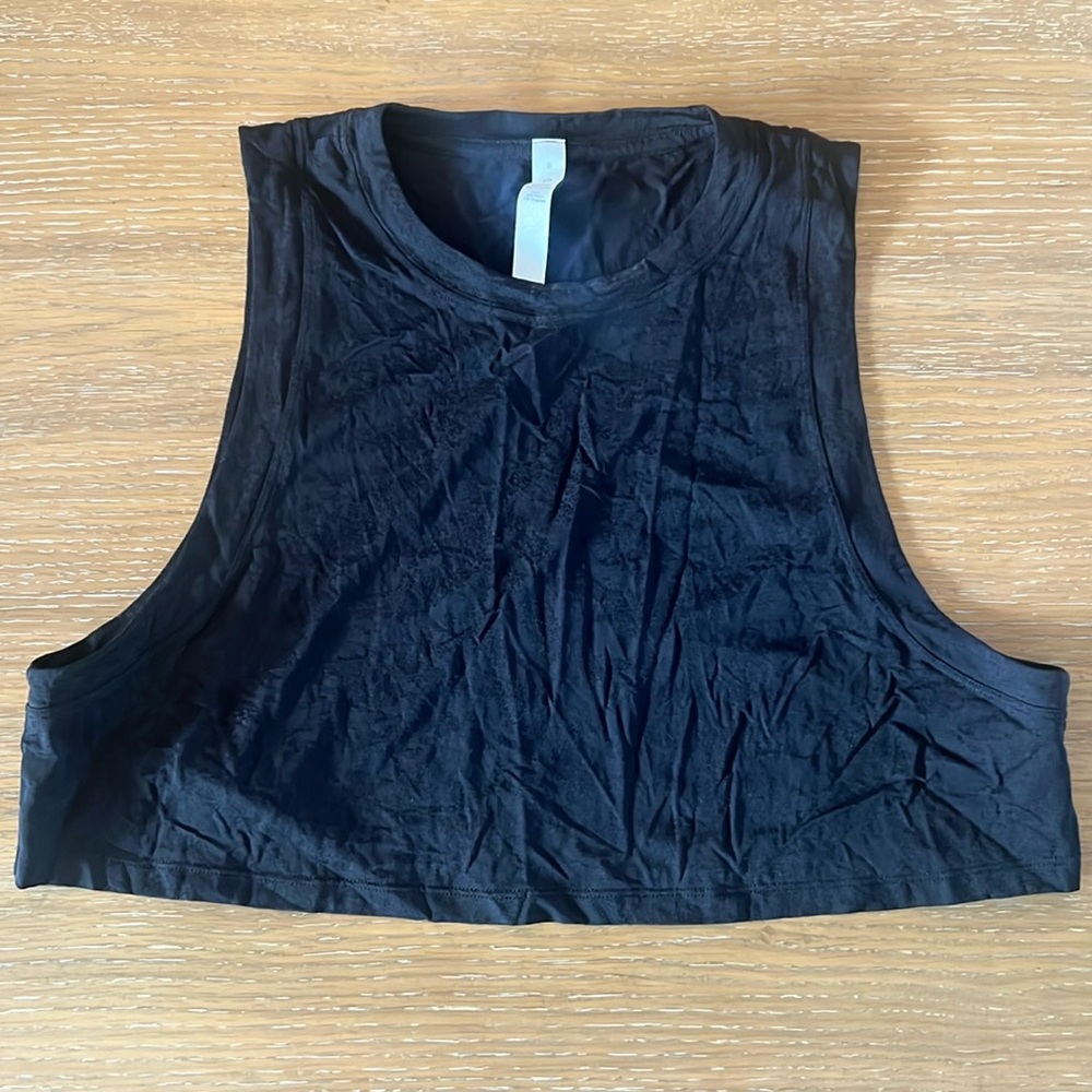 EUC lululemon cropped burnout tank - Size 8